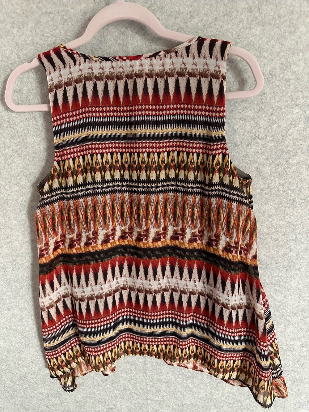 By & By Colorful Sleeveless Top - Tribal Pattern -  Multi color - Picture 3 of 8